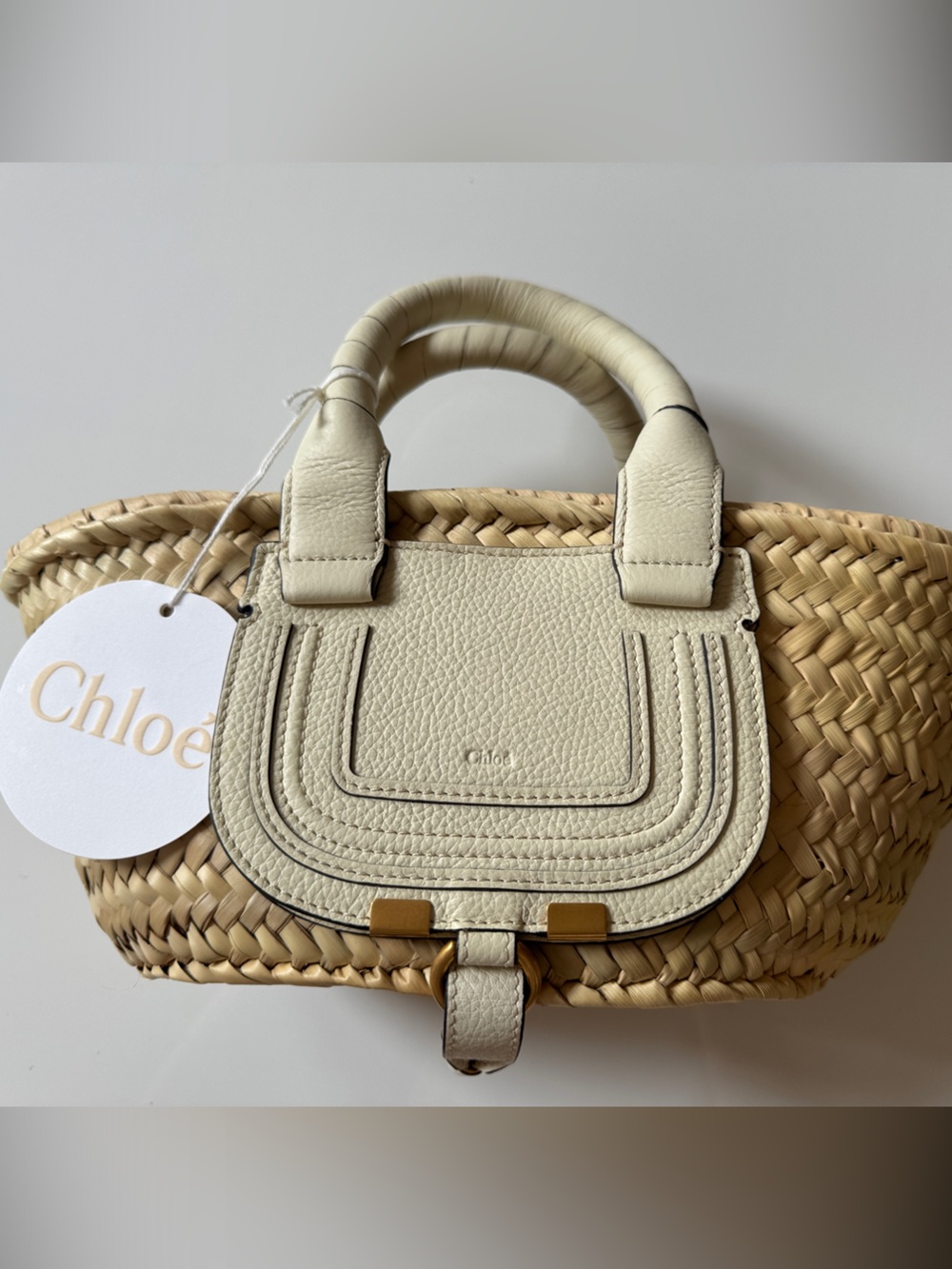 Chloe Marcie small raffia